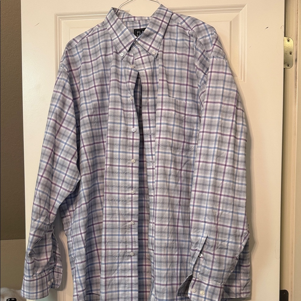Ralph Lauren Plaid Button-Down Shirt in Blue and Purple